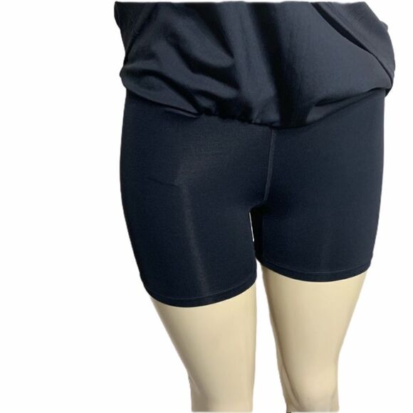 Park black linear print skort mini skirt - Picture 5 of 6